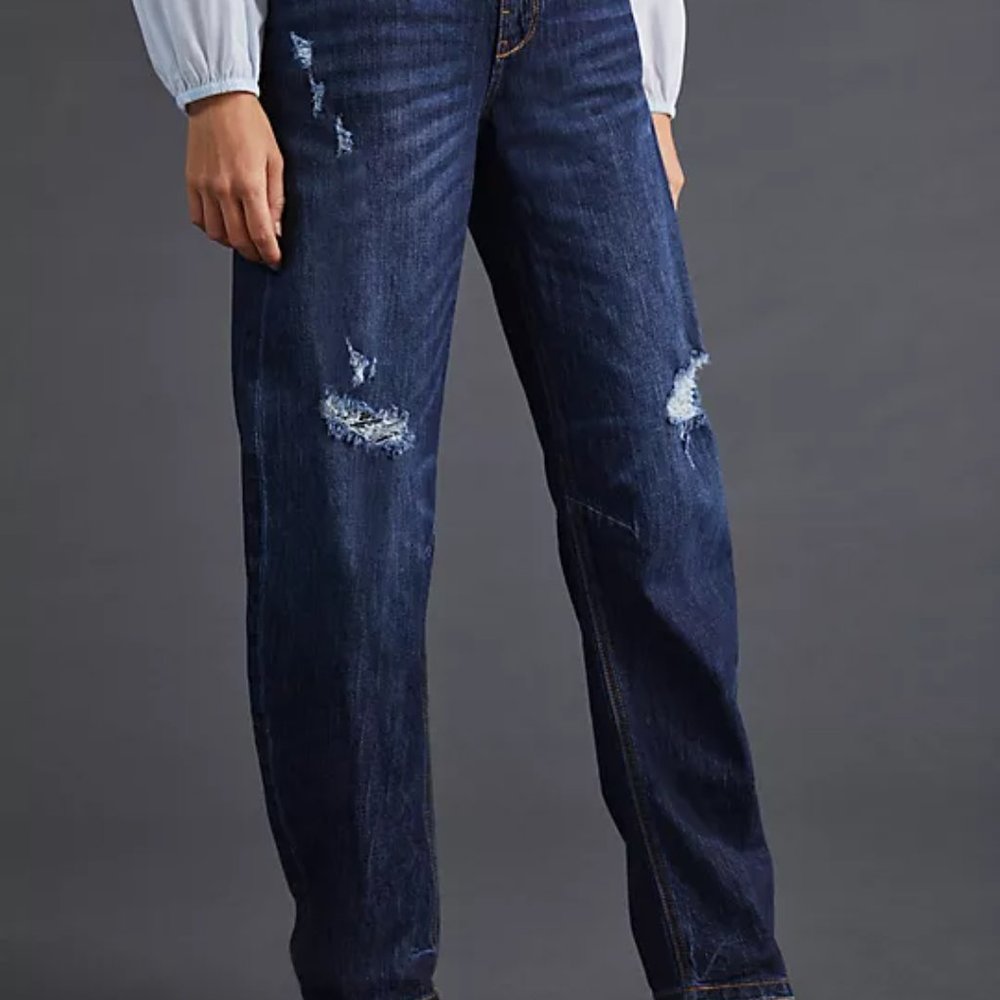 Pilcro The Bow Boyfriend Jeans